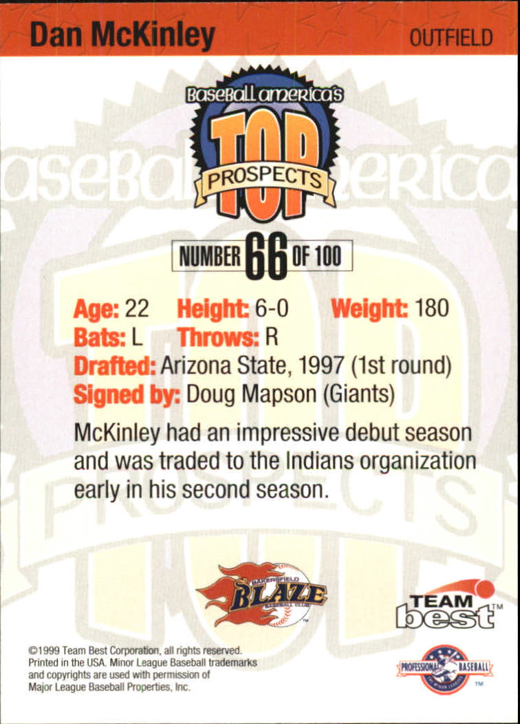 A7653- 1999 Baseball America Card #s 1-100 -You Pick- 15+ FREE US SHIP - Picture 105 of 163