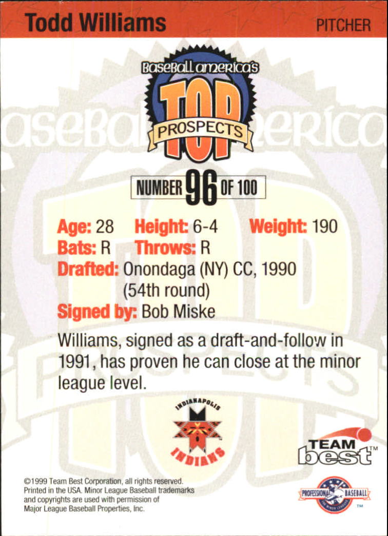 A7653- 1999 Baseball America Card #s 1-100 -You Pick- 15+ FREE US SHIP - Picture 155 of 163