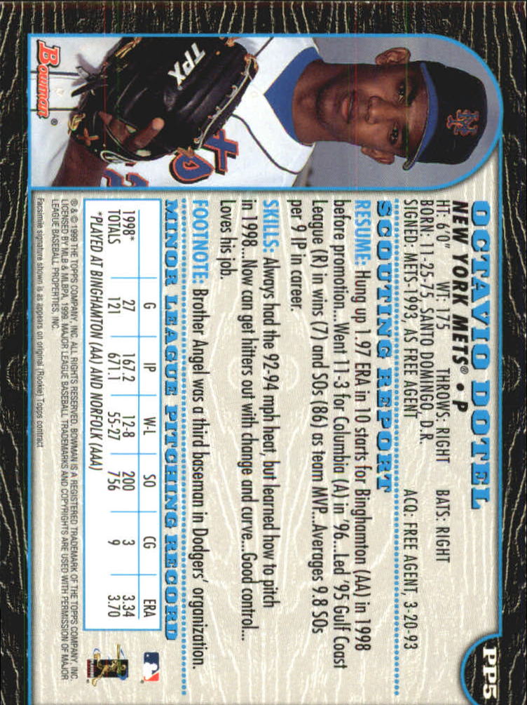 1999 Bowman Baseball "Insert" Cards - Picture 31 of 41