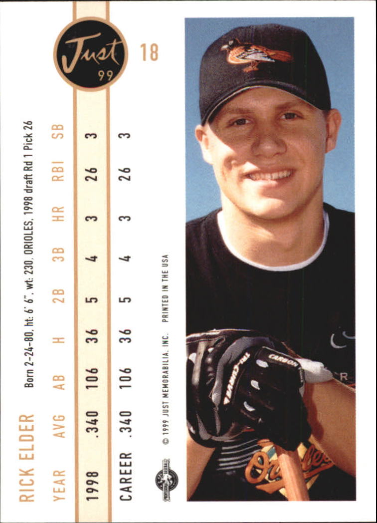 B6666- 1999 Just Baseball Card #s 1-250 +Rookies -You Pick- 15+ FREE US SHIP - Picture 37 of 476