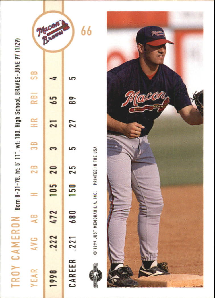 B6666- 1999 Just Baseball Card #s 1-250 +Rookies -You Pick- 15+ FREE US SHIP - Picture 128 of 476