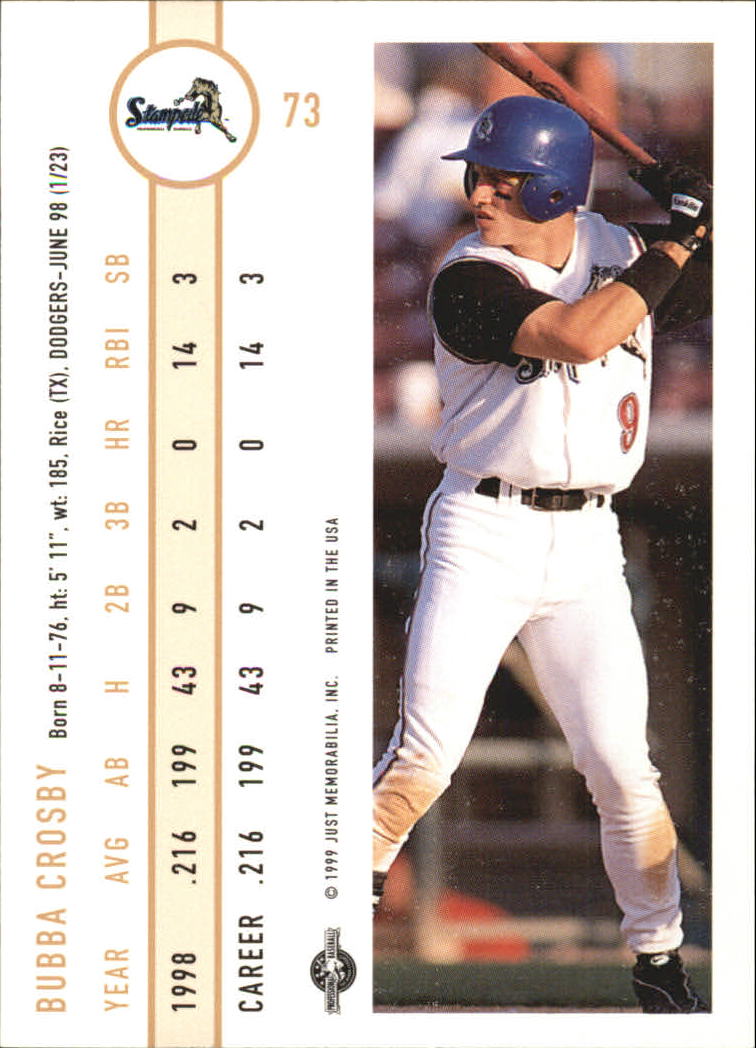 B6666- 1999 Just Baseball Card #s 1-250 +Rookies -You Pick- 15+ FREE US SHIP - Picture 142 of 476