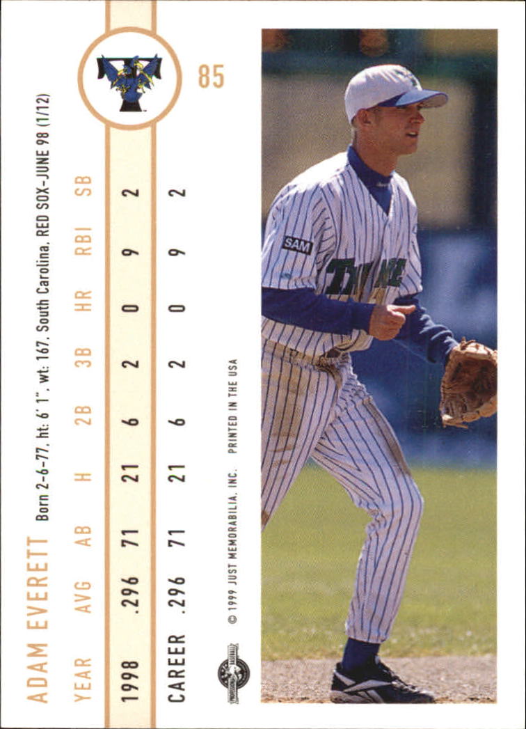 B6666- 1999 Just Baseball Card #s 1-250 +Rookies -You Pick- 15+ FREE US SHIP - Picture 164 of 476