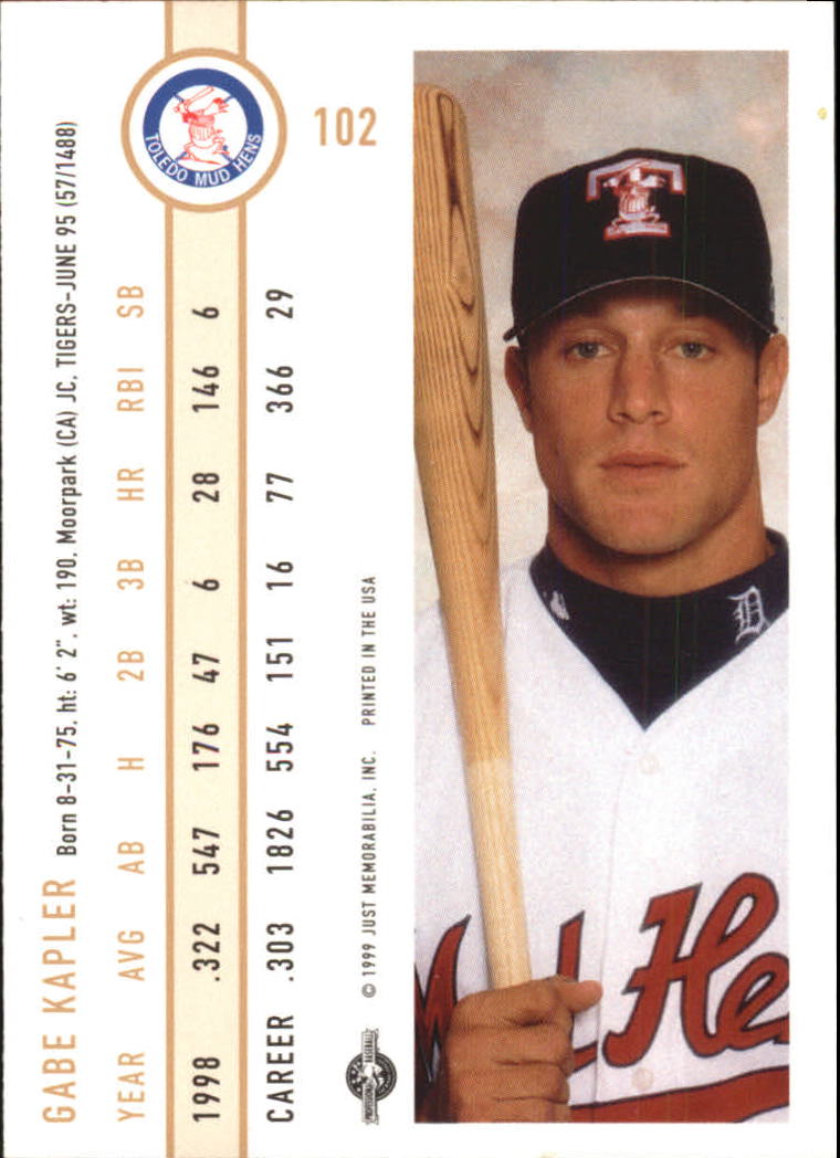 B6666- 1999 Just Baseball Card #s 1-250 +Rookies -You Pick- 15+ FREE US SHIP - Picture 197 of 476