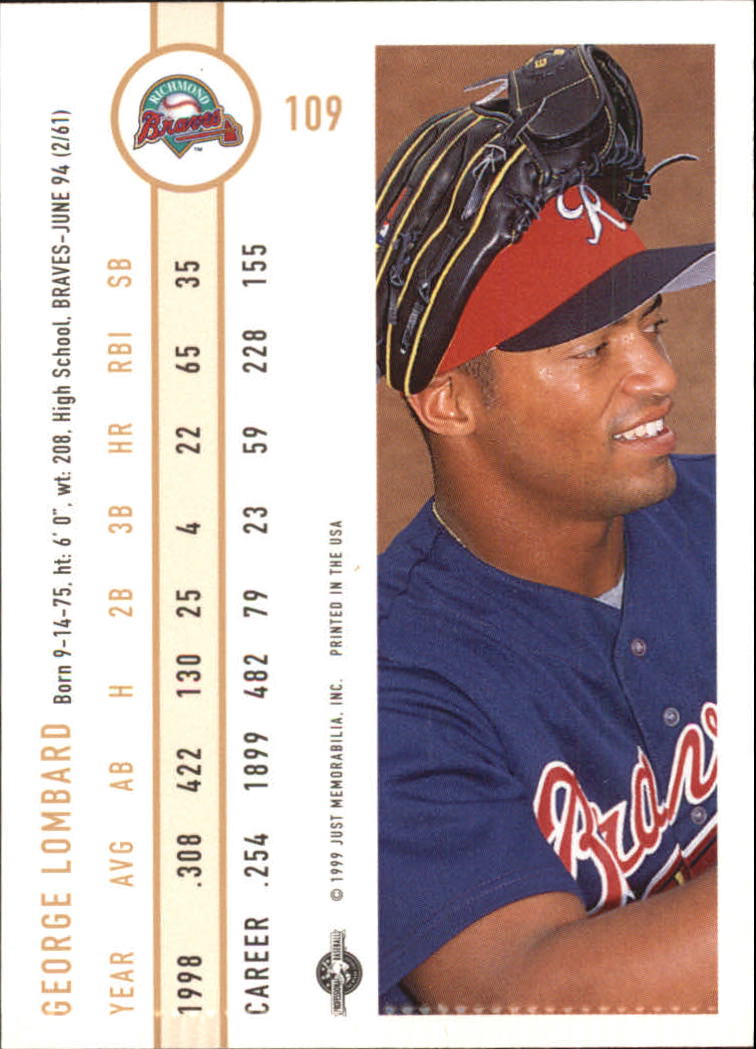 B6666- 1999 Just Baseball Card #s 1-250 +Rookies -You Pick- 15+ FREE US SHIP - Picture 211 of 476