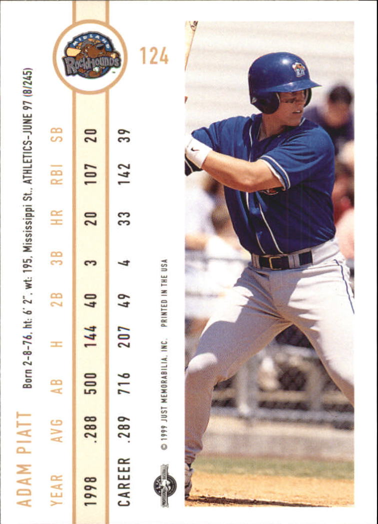 B6666- 1999 Just Baseball Card #s 1-250 +Rookies -You Pick- 15+ FREE US SHIP - Picture 241 of 476