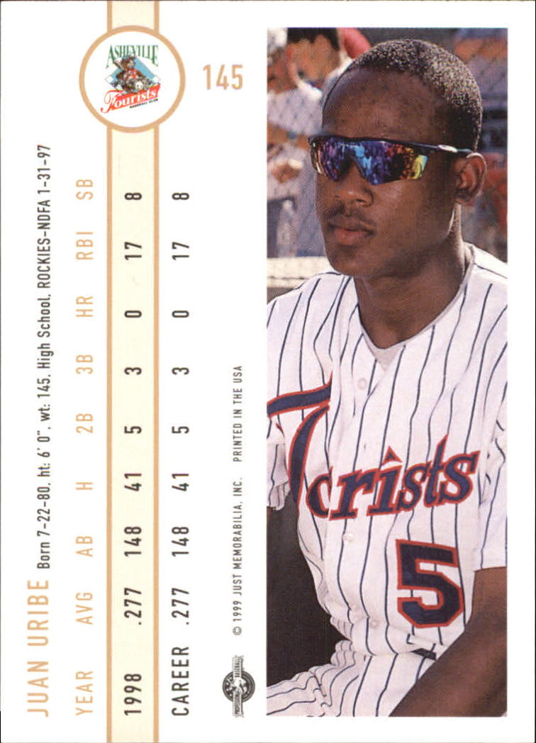B6666- 1999 Just Baseball Card #s 1-250 +Rookies -You Pick- 15+ FREE US SHIP - Picture 279 of 476
