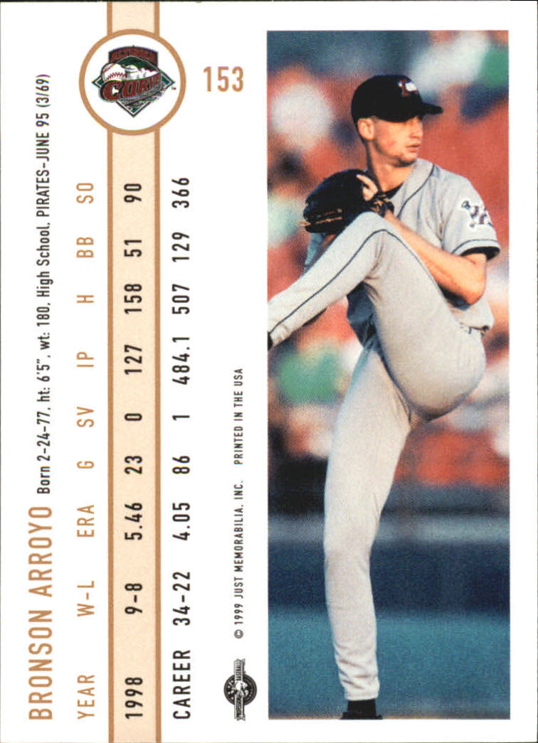 B6666- 1999 Just Baseball Card #s 1-250 +Rookies -You Pick- 15+ FREE US SHIP - Picture 293 of 476