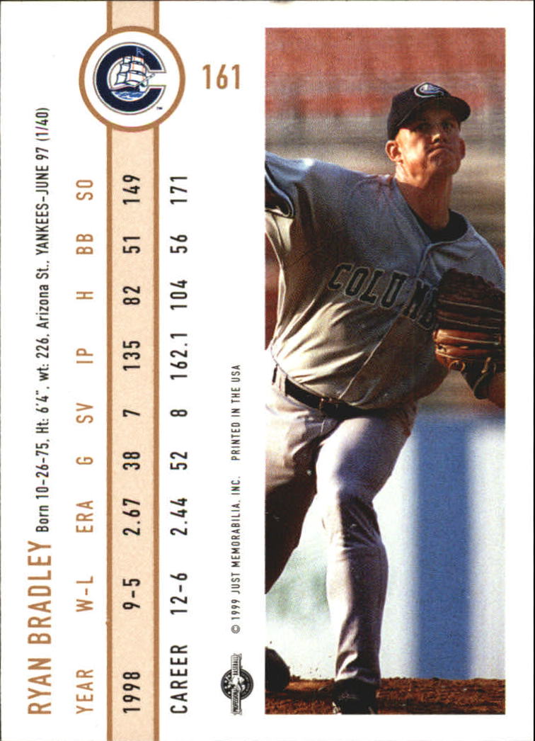 B6666- 1999 Just Baseball Card #s 1-250 +Rookies -You Pick- 15+ FREE US SHIP - Picture 307 of 476
