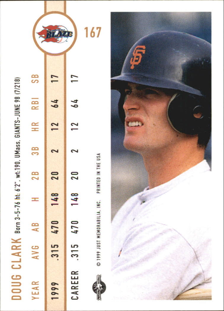 B6666- 1999 Just Baseball Card #s 1-250 +Rookies -You Pick- 15+ FREE US SHIP - Picture 319 of 476