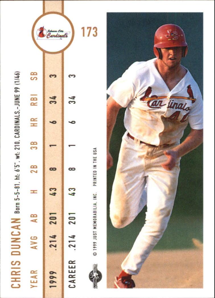 B6666- 1999 Just Baseball Card #s 1-250 +Rookies -You Pick- 15+ FREE US SHIP - Picture 329 of 476