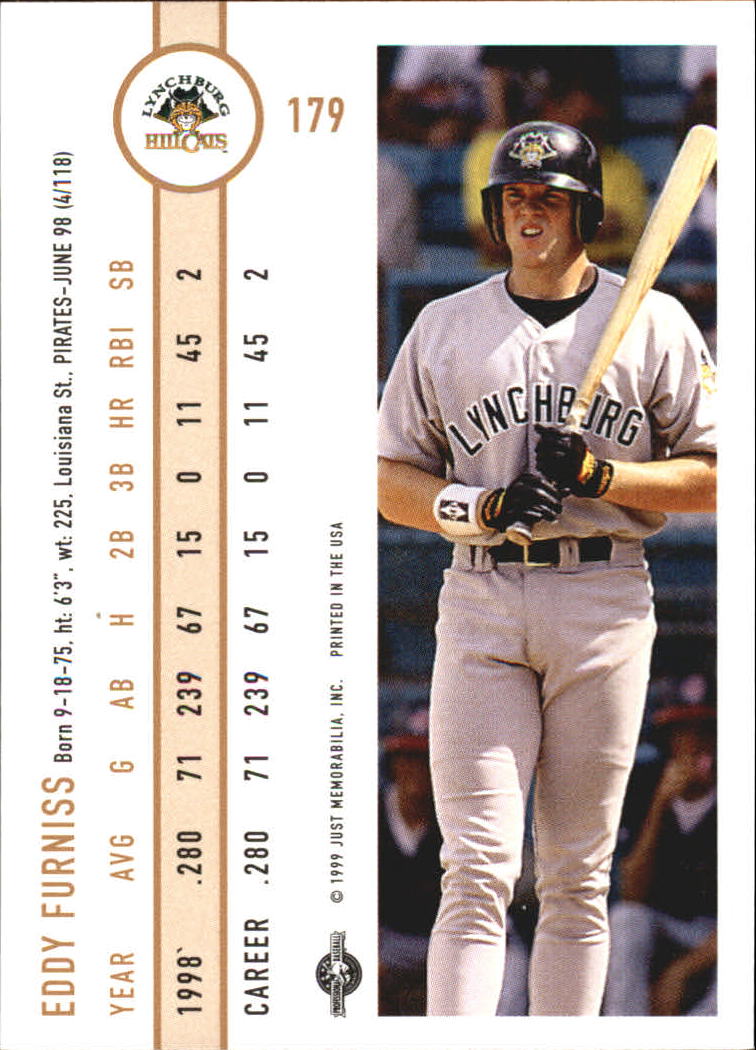B6666- 1999 Just Baseball Card #s 1-250 +Rookies -You Pick- 15+ FREE US SHIP - Picture 341 of 476