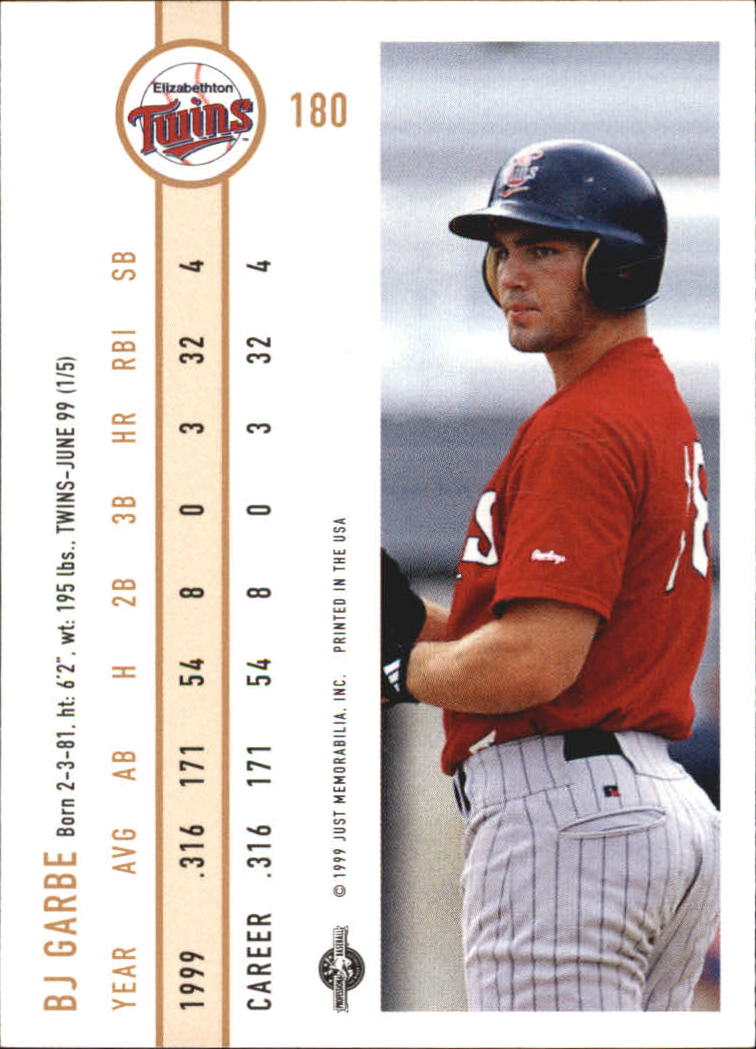 B6666- 1999 Just Baseball Card #s 1-250 +Rookies -You Pick- 15+ FREE US SHIP - Picture 343 of 476