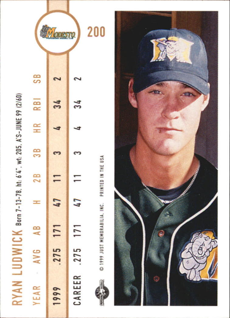 B6666- 1999 Just Baseball Card #s 1-250 +Rookies -You Pick- 15+ FREE US SHIP - Picture 381 of 476