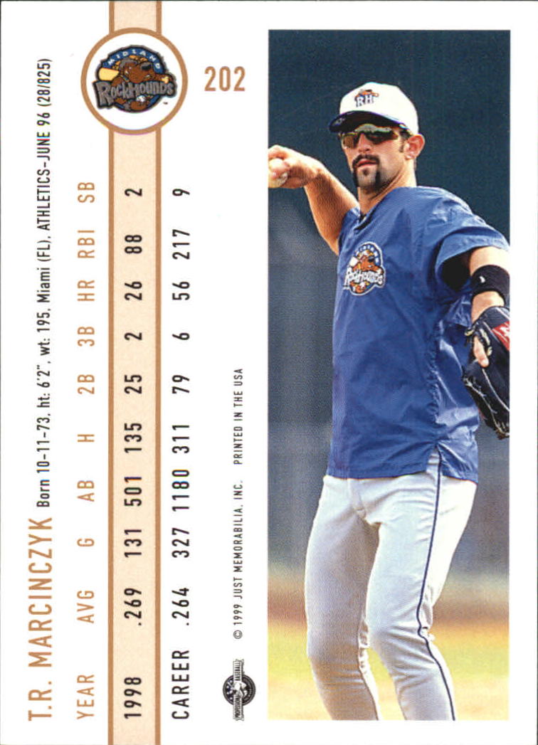 B6666- 1999 Just Baseball Card #s 1-250 +Rookies -You Pick- 15+ FREE US SHIP - Picture 385 of 476