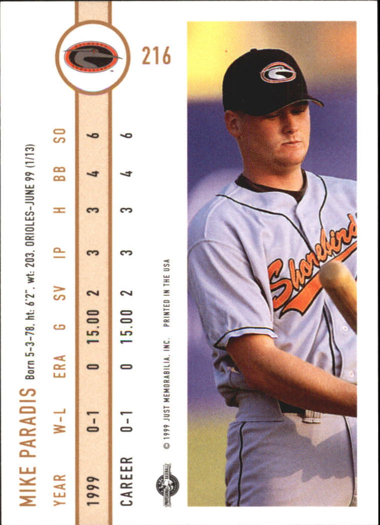 B6666- 1999 Just Baseball Card #s 1-250 +Rookies -You Pick- 15+ FREE US SHIP - Picture 409 of 476