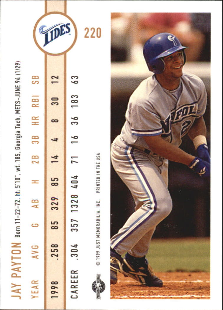B6666- 1999 Just Baseball Card #s 1-250 +Rookies -You Pick- 15+ FREE US SHIP - Picture 417 of 476