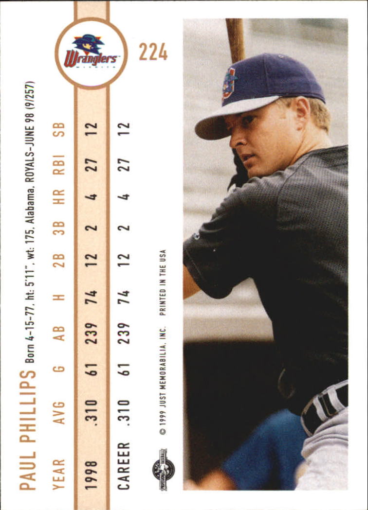 B6666- 1999 Just Baseball Card #s 1-250 +Rookies -You Pick- 15+ FREE US SHIP - Picture 425 of 476