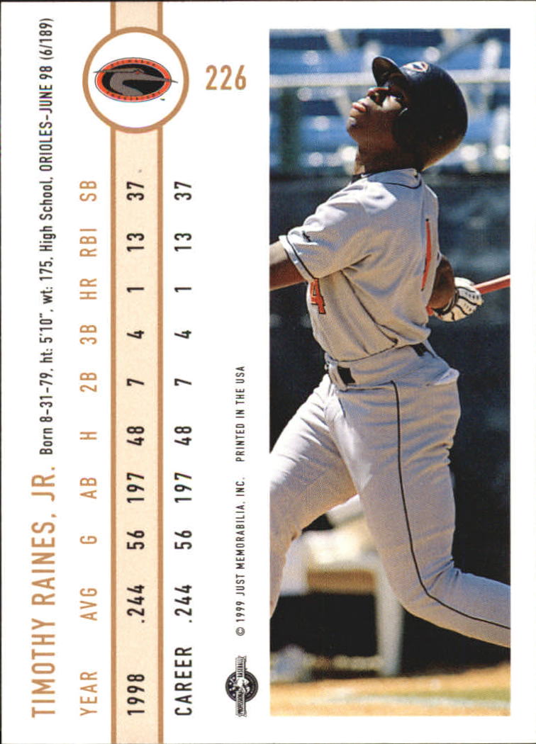 B6666- 1999 Just Baseball Card #s 1-250 +Rookies -You Pick- 15+ FREE US SHIP - Picture 428 of 476