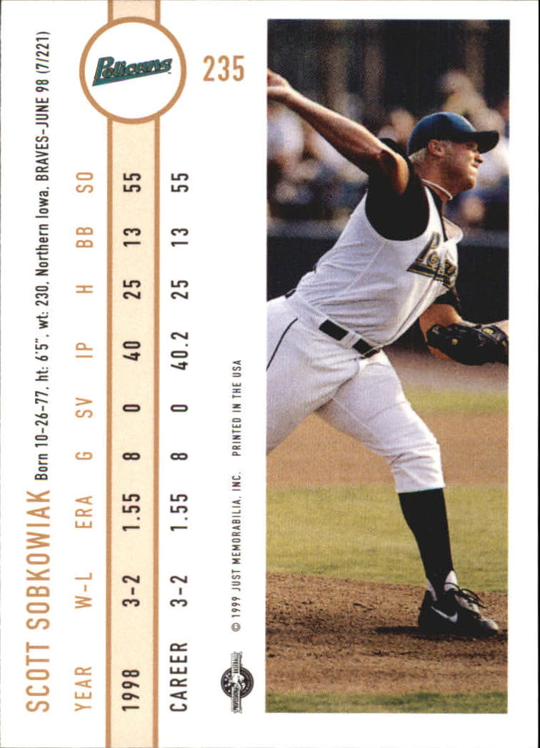B6666- 1999 Just Baseball Card #s 1-250 +Rookies -You Pick- 15+ FREE US SHIP - Picture 446 of 476
