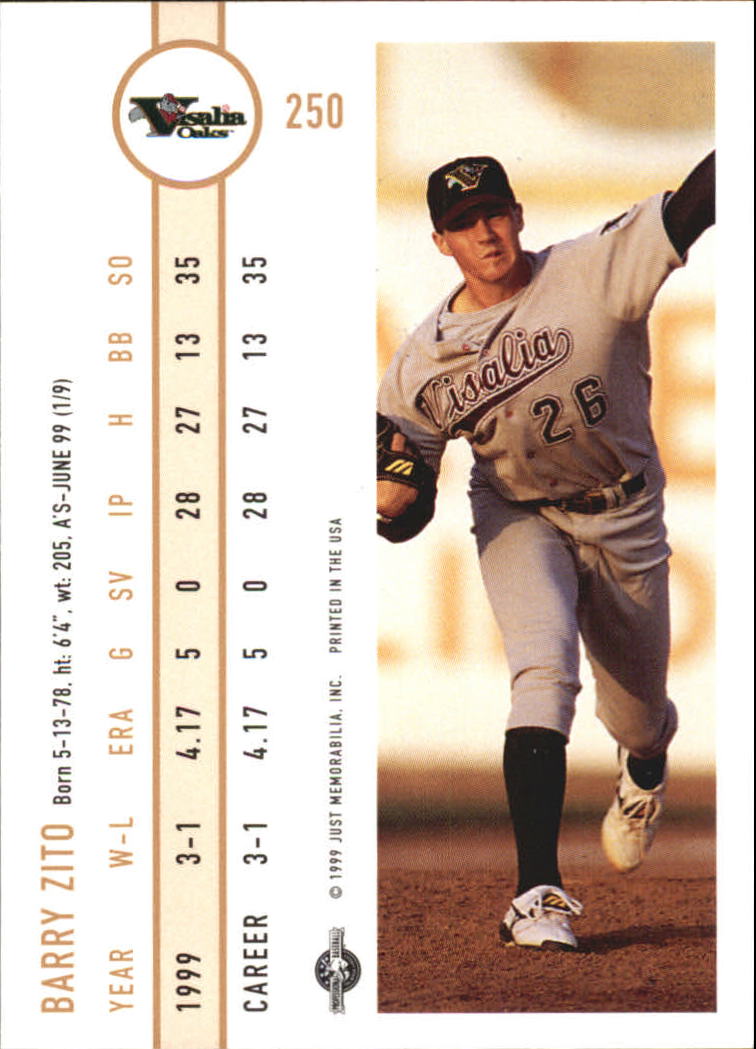 B6666- 1999 Just Baseball Card #s 1-250 +Rookies -You Pick- 15+ FREE US SHIP - Picture 476 of 476