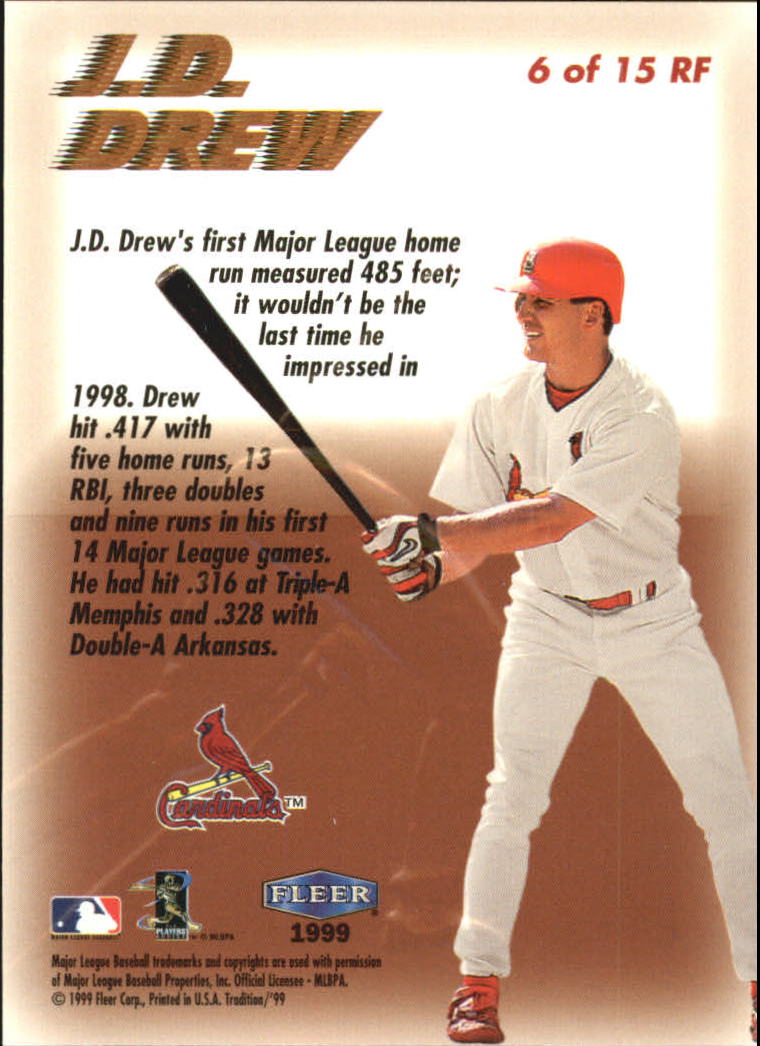 1999 Fleer Tradition Baseball "Rookie Flashback" Insert Cards - Picture 13 of 31