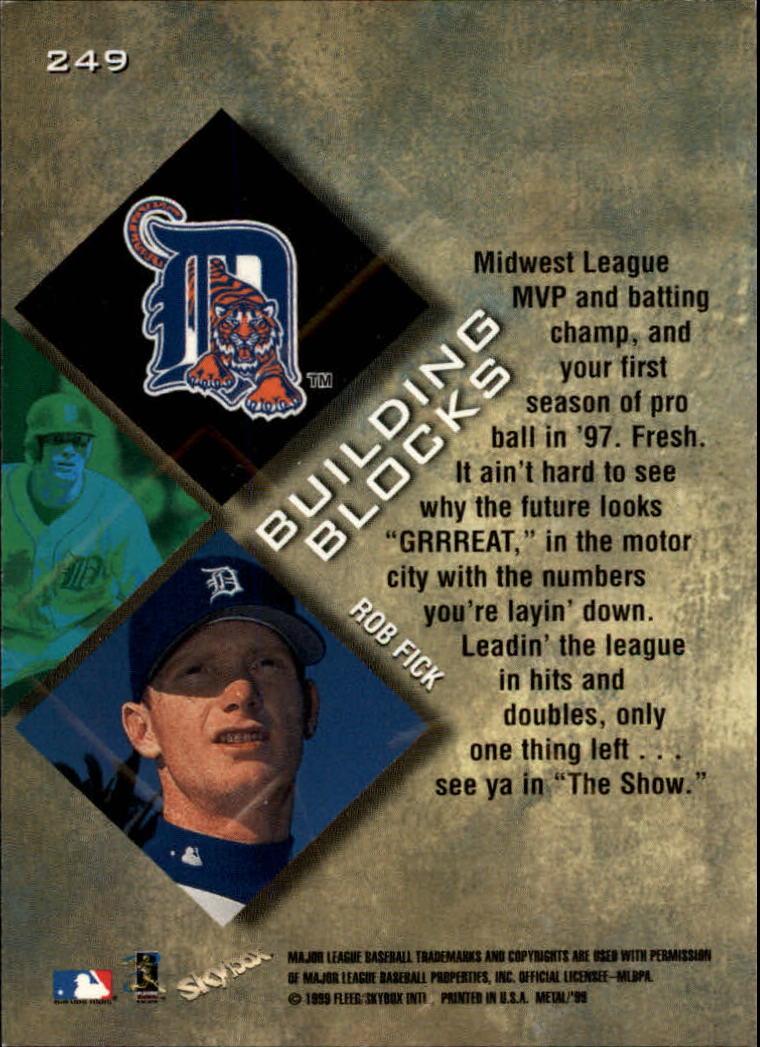 1999 Fleer Metal Universe Baseball Card #1-250 - Choose Your Card