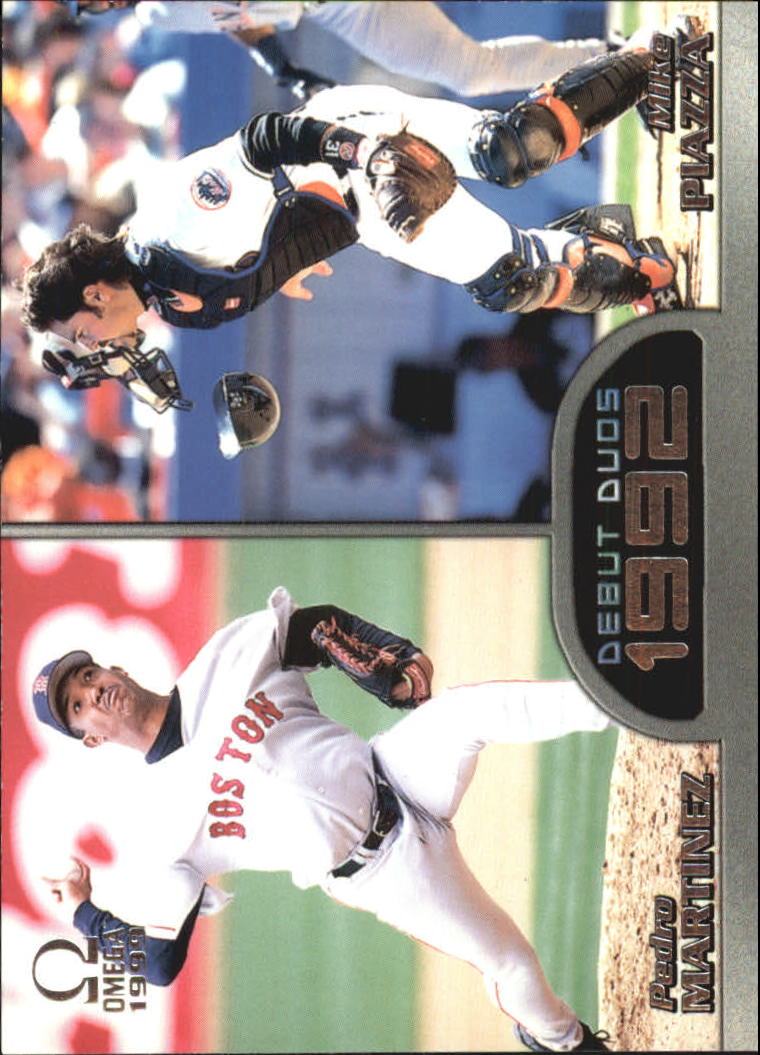 1999 Pacific Omega Debut Duos #5 Pedro Martinez/Mike Piazza