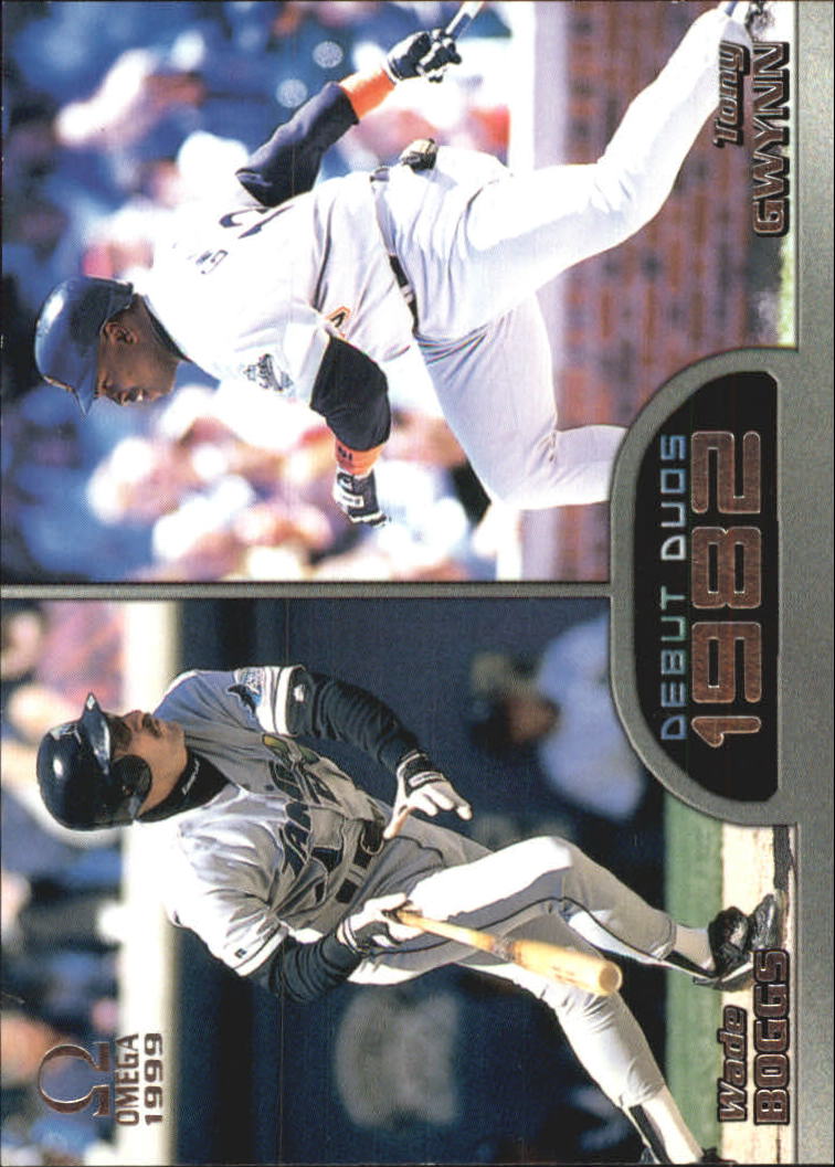 1999 Pacific Omega Debut Duos #10 Wade Boggs/Tony Gwynn