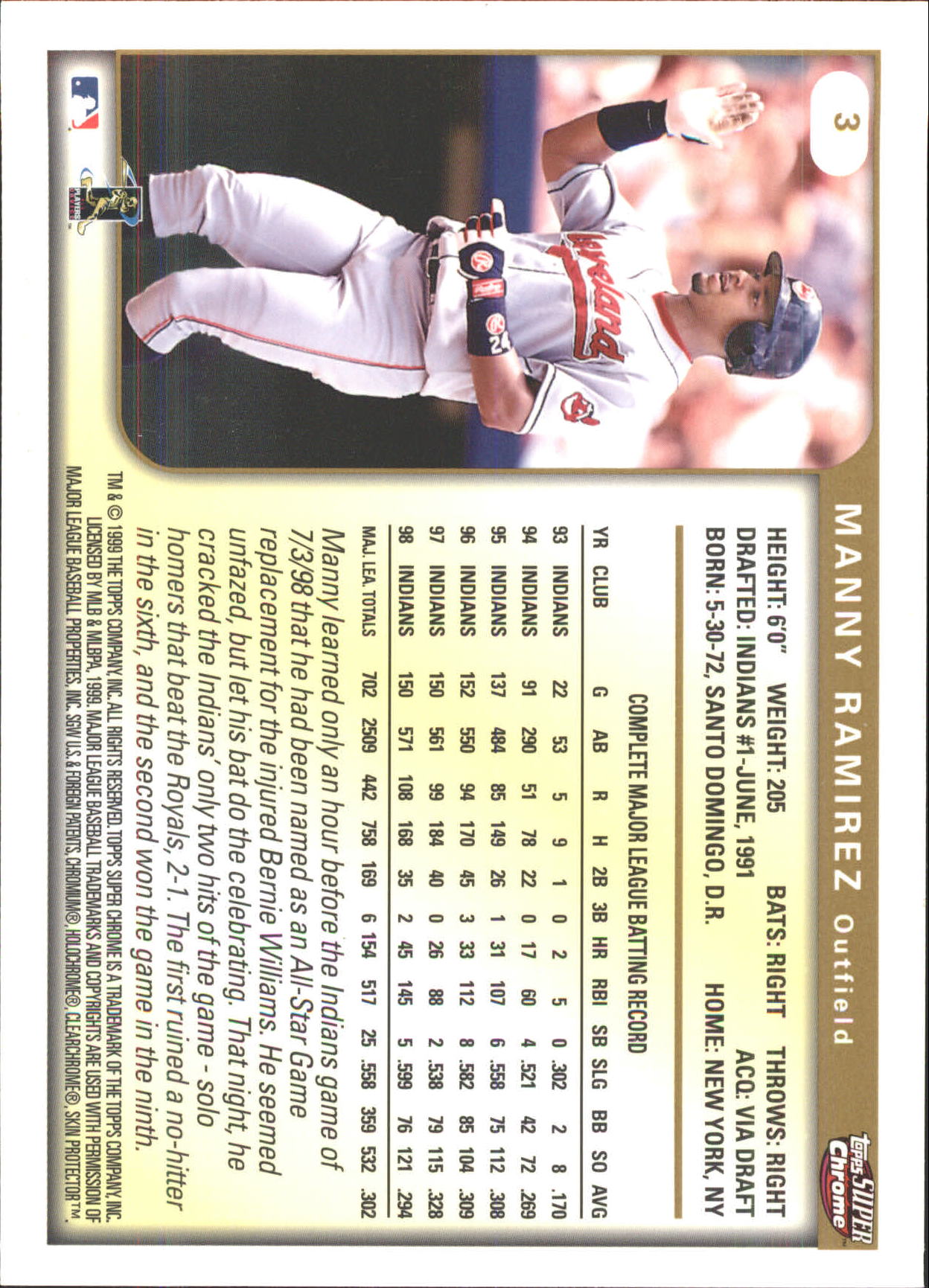 B6652- 1999 Topps SuperChrome GRANDES BB Tarjetas 1-36 -Tú eliges- 15+ ENVÍO GRATUITO A EE. UU. - Imagen 7 de 73
