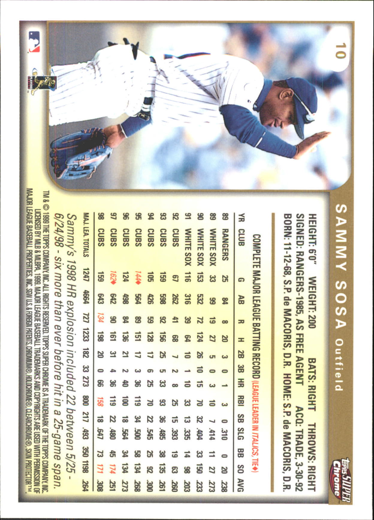 B6652- 1999 Topps SuperChrome GRANDES BB Tarjetas 1-36 -Tú eliges- 15+ ENVÍO GRATUITO A EE. UU. - Imagen 21 de 73