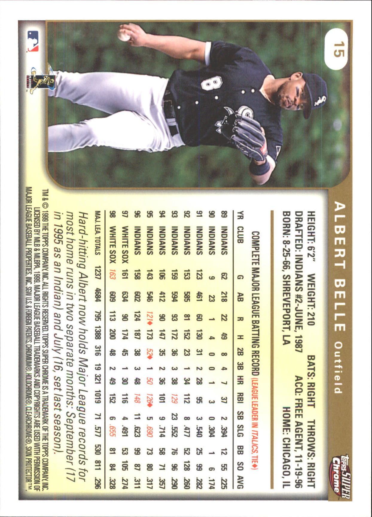 B6652- 1999 Topps SuperChrome GRANDES BB Tarjetas 1-36 -Tú eliges- 15+ ENVÍO GRATUITO A EE. UU. - Imagen 31 de 73
