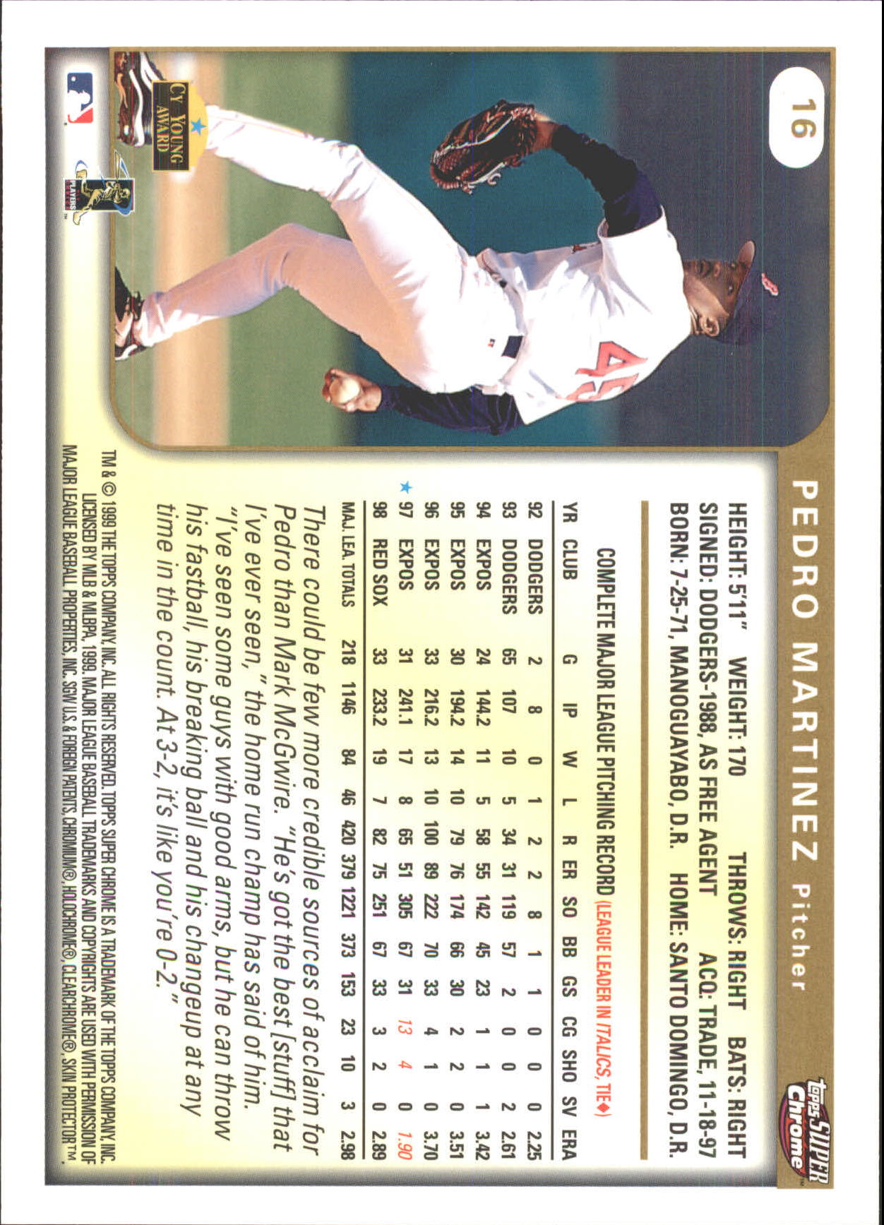 B6652- 1999 Topps SuperChrome GRANDES BB Tarjetas 1-36 -Tú eliges- 15+ ENVÍO GRATUITO A EE. UU. - Imagen 33 de 73