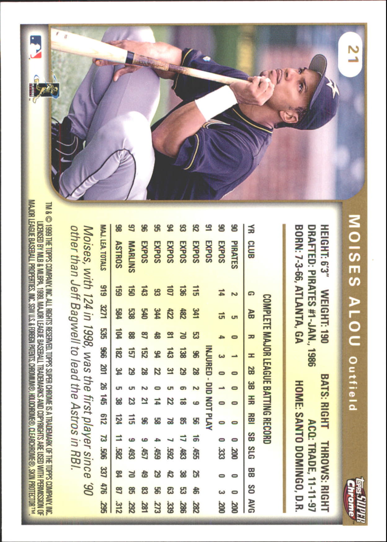 B6652- 1999 Topps SuperChrome GRANDES BB Tarjetas 1-36 -Tú eliges- 15+ ENVÍO GRATUITO A EE. UU. - Imagen 43 de 73