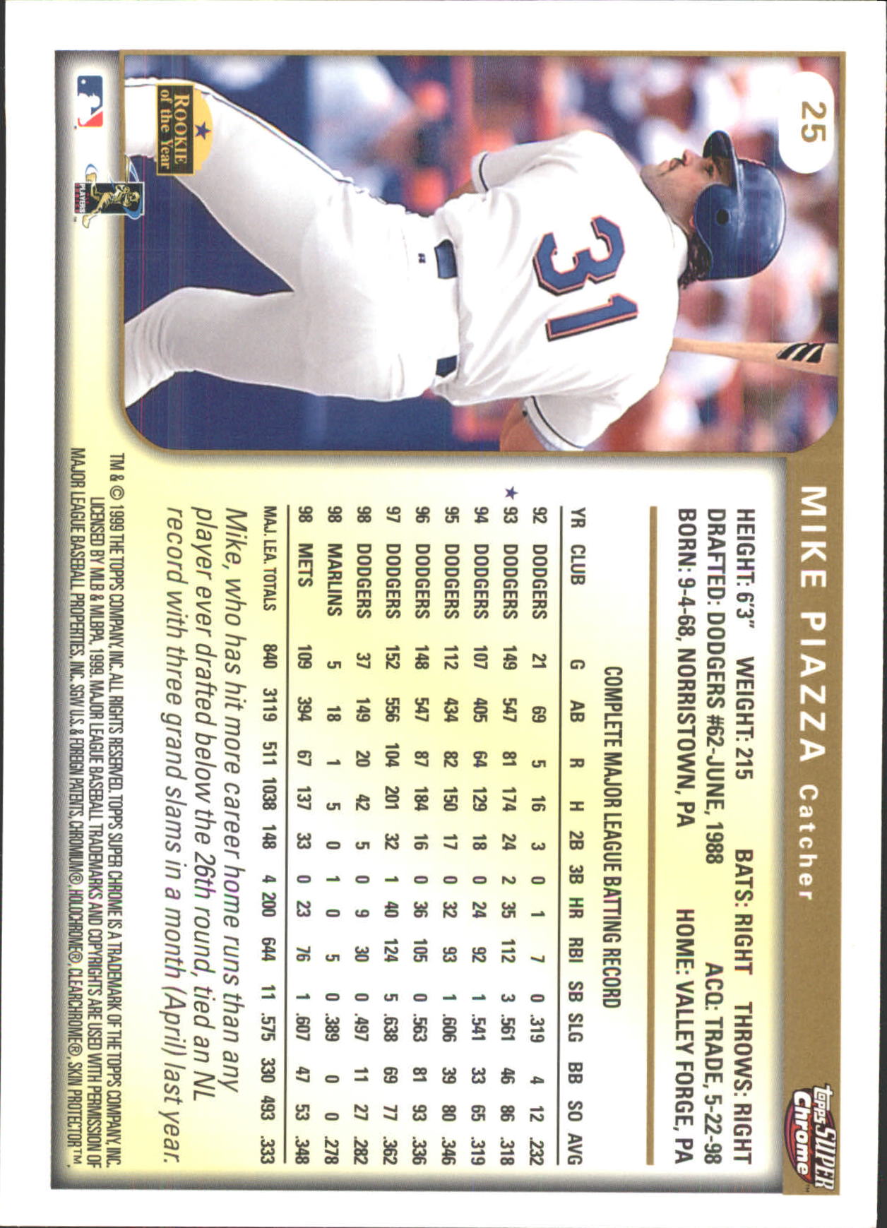 B6652- 1999 Topps SuperChrome GRANDES BB Tarjetas 1-36 -Tú eliges- 15+ ENVÍO GRATUITO A EE. UU. - Imagen 51 de 73