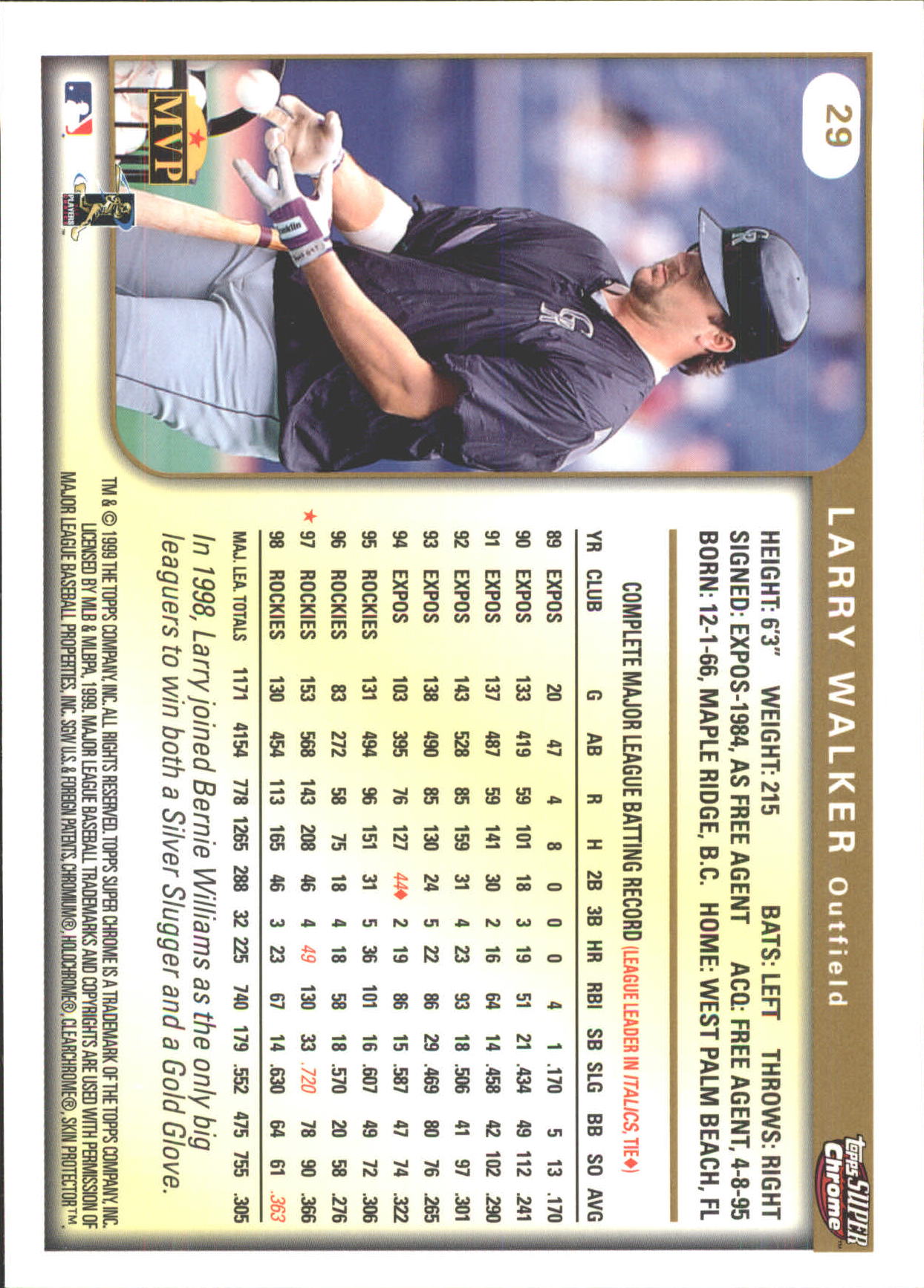 B6652- 1999 Topps SuperChrome GRANDES BB Tarjetas 1-36 -Tú eliges- 15+ ENVÍO GRATUITO A EE. UU. - Imagen 59 de 73