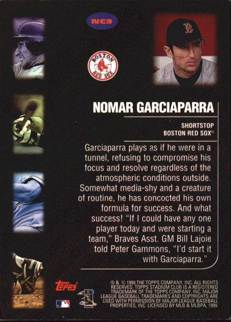 1999 Stadium Club Never Compromise #NC9 Nomar Garciaparra back image
