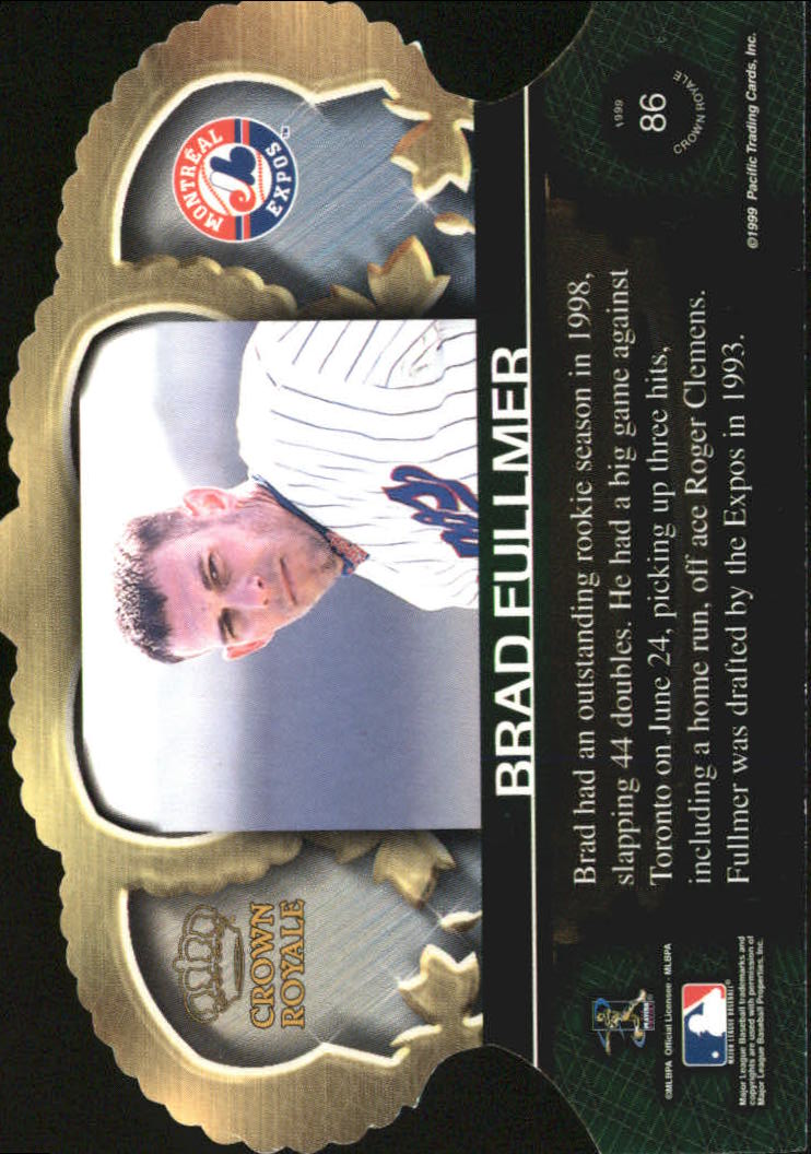 1999 Crown Royale #86 Brad Fullmer back image