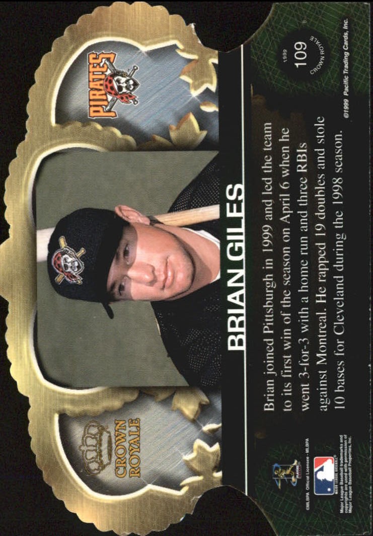 1999 Crown Royale #109 Brian Giles back image