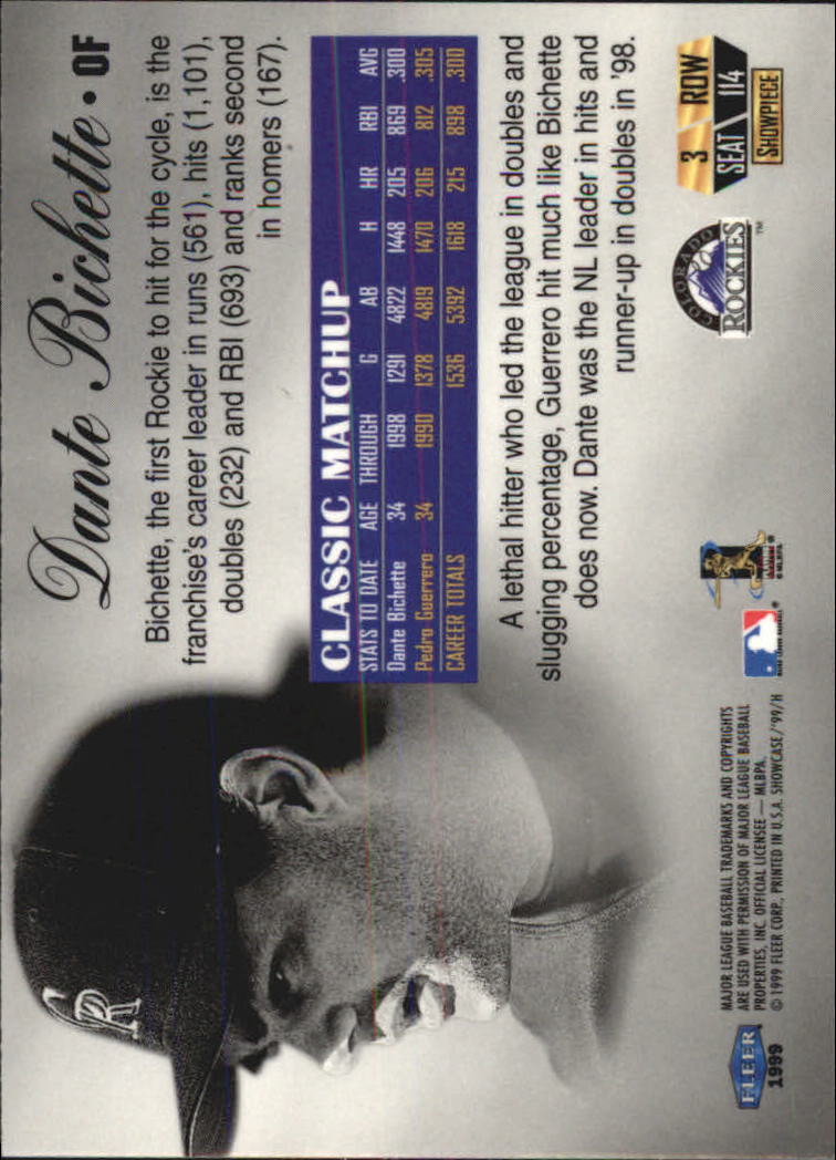 A4358- 1999 Flair Showcase Row 3 BB Card #s 1-144 You Pick- 15+ FREE US SHIP - Picture 144 of 188