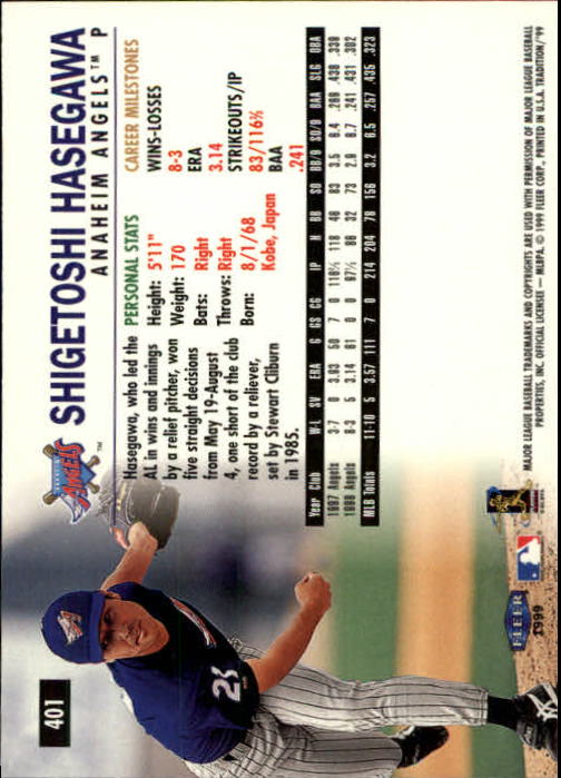 1999 Fleer Tradition Baseball "Main Set" Base Cards #401 to #600 - Picture 3 of 397