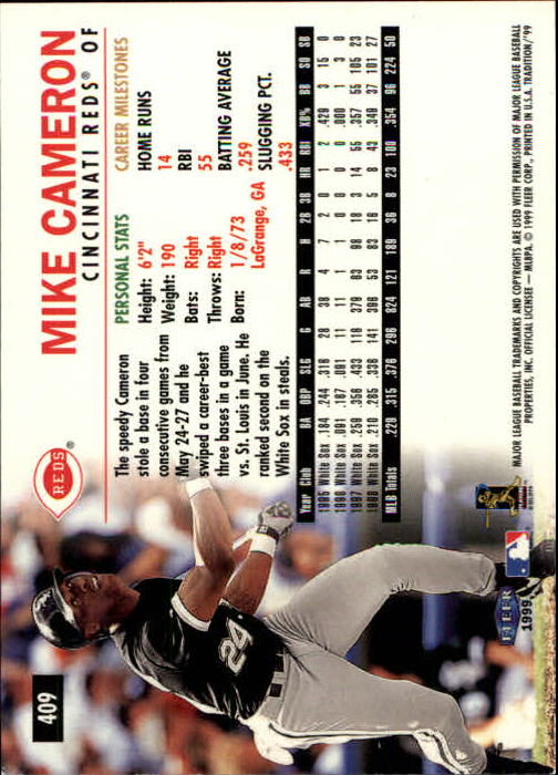 1999 Fleer Tradition Baseball "Main Set" Base Cards #401 to #600 - Picture 17 of 397