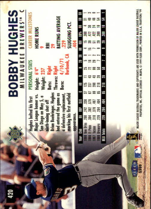 1999 Fleer Tradition Baseball "Main Set" Base Cards #401 to #600 - Picture 39 of 397