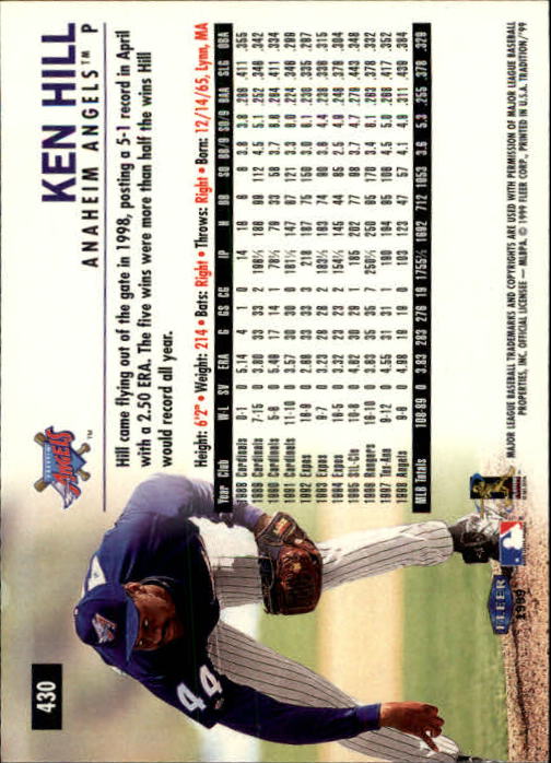 1999 Fleer Tradition Baseball "Main Set" Base Cards #401 to #600 - Picture 59 of 397
