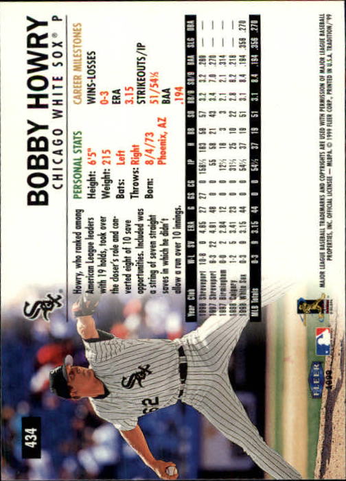 1999 Fleer Tradition Baseball "Main Set" Base Cards #401 to #600 - Picture 67 of 397