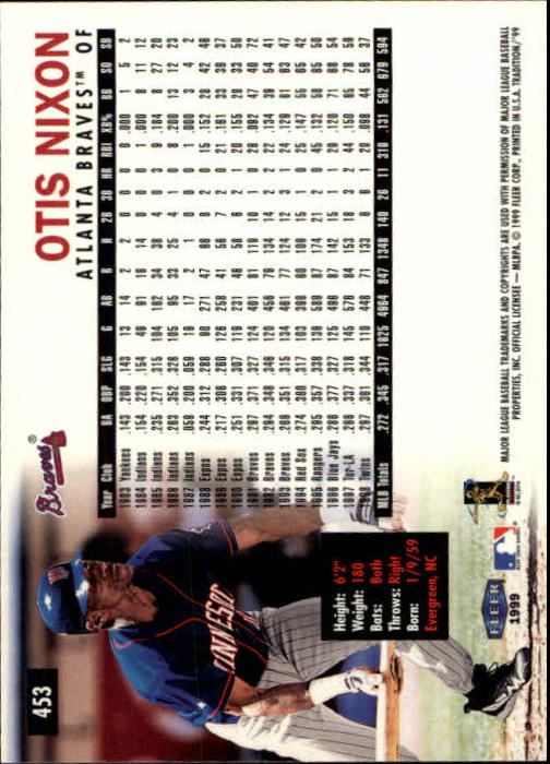1999 Fleer Tradition Baseball "Main Set" Base Cards #401 to #600 - Picture 105 of 397