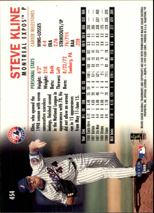 1999 Fleer Tradition Baseball "Main Set" Base Cards #401 to #600 - Picture 107 of 397