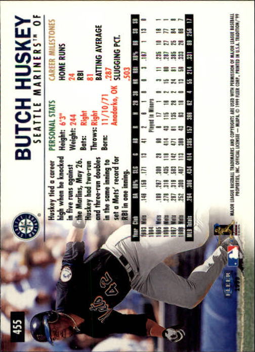 1999 Fleer Tradition Baseball "Main Set" Base Cards #401 to #600 - Picture 109 of 397