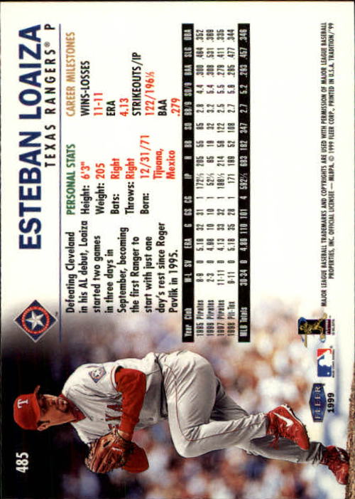 1999 Fleer Tradition Baseball "Main Set" Base Cards #401 to #600 - Picture 169 of 397