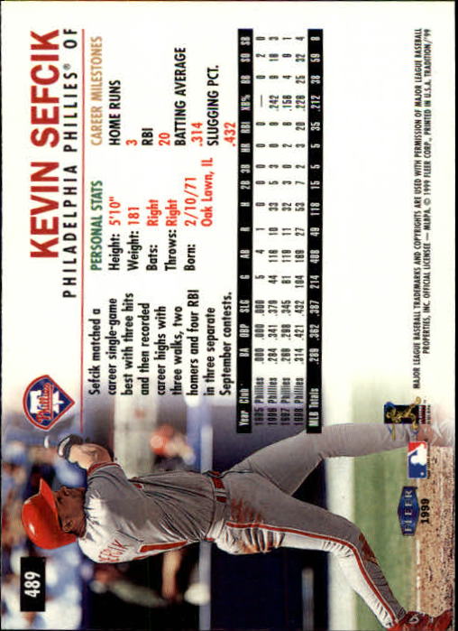 1999 Fleer Tradition Baseball "Main Set" Base Cards #401 to #600 - Picture 177 of 397